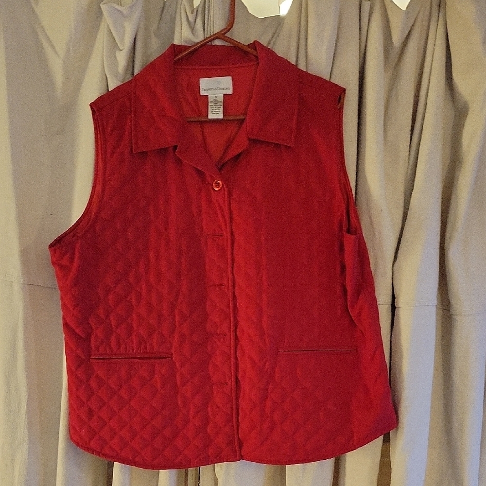 Red Quilted Vest